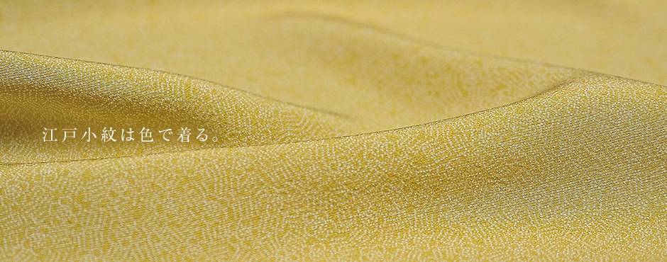 江戸小紋は色で着る。